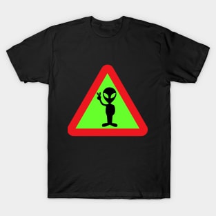 Warning Aliens T-Shirt